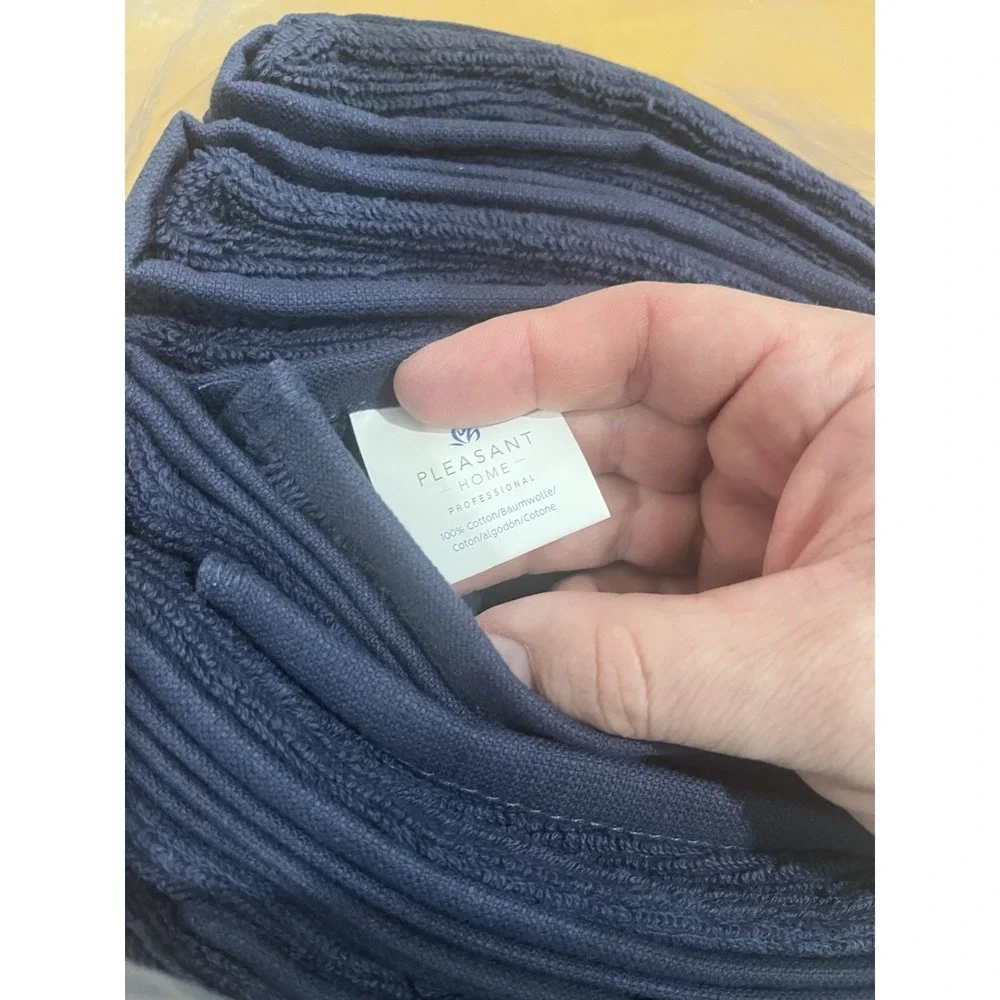 Pleasant Home Extra Large Bath Towels Navy‎ Set Of 4 27x54